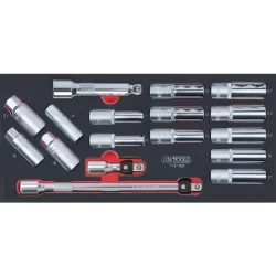 Servante RACING 5 tiroirs équipée de 187 outils