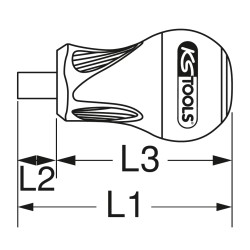 Tournevis porte-embouts Tom Pouce ULTIMATE emmanchement 1/4  longueur 10 mm