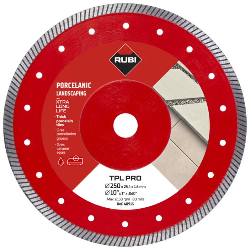 Disque diamant grès cérame Turbo TPL PRO 250 x 25,4 x 1,4 mm