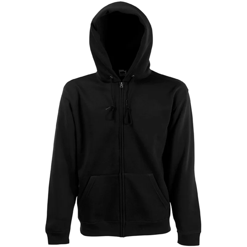 Sweat-shirt homme zippé capuche SC361C noir