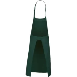 Tablier polycoton avec poche coloris Bottle Green