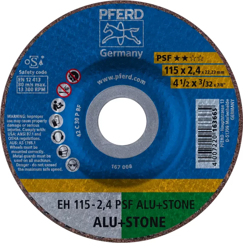 Disque à tronçonner PSF Alu+Stone à moyeu déporté alésage 22.23mm