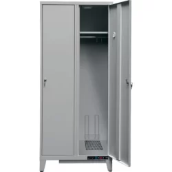 Vestiaire chauffant 500W Caray 2 cases sur pieds 800x490x1940mm