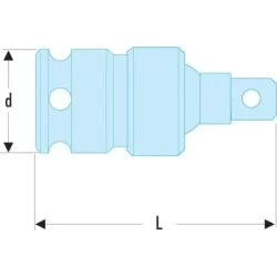 Cardan à choc 1/2  Impact Facom