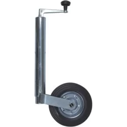 Roue jockey jante acier 48mm course de 170mm 150kg avec bride 48mm