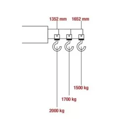 Grue d'atelier pliante Drakkar charge 2000 kg