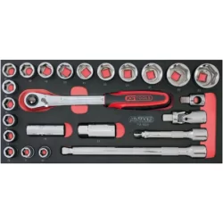 Servante Ultimate KS Tools gris/noir 7 tiroirs avec 158 pièces