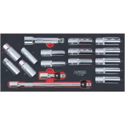 Servante Ultimate KS Tools gris/noir 7 tiroirs avec 158 pièces