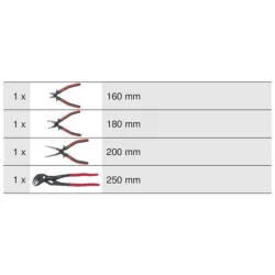 Servante Ultimate KS Tools gris/noir 7 tiroirs avec 158 pièces