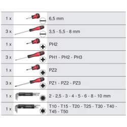 Servante Ultimate KS Tools gris/noir 7 tiroirs avec 158 pièces