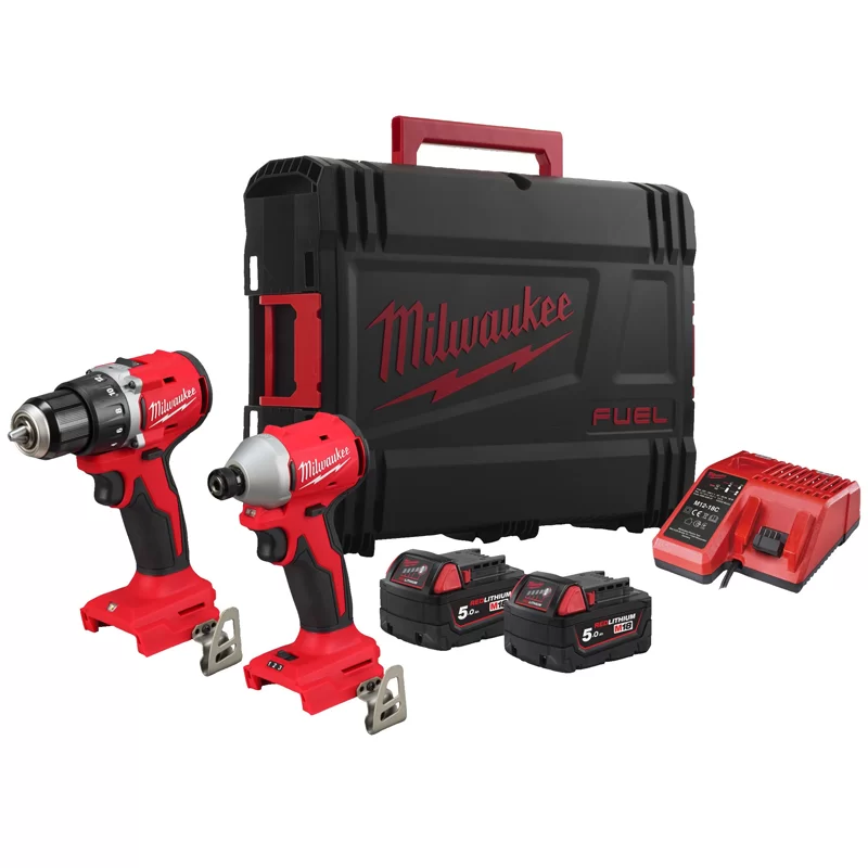 Powerpack 2 outils 18 volts brushless M18 BLCPP2B-502C perceuse visseuse et visseuse à choc