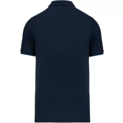 Polo contrasté manches courtes homme Navy / Light Royal Blue