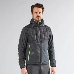 Veste de travail hybride SPOCKgris et vert