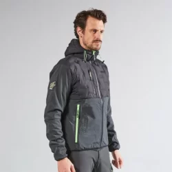 Veste de travail hybride SPOCKgris et vert