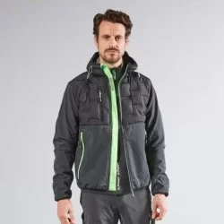 Veste de travail hybride SPOCKgris et vert