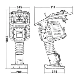 Pilonneuse Honda GXR120 2.7kw RTX70