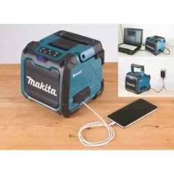 Enceinte de chantier Makita DMR200 bluetooth - batterie et secteur