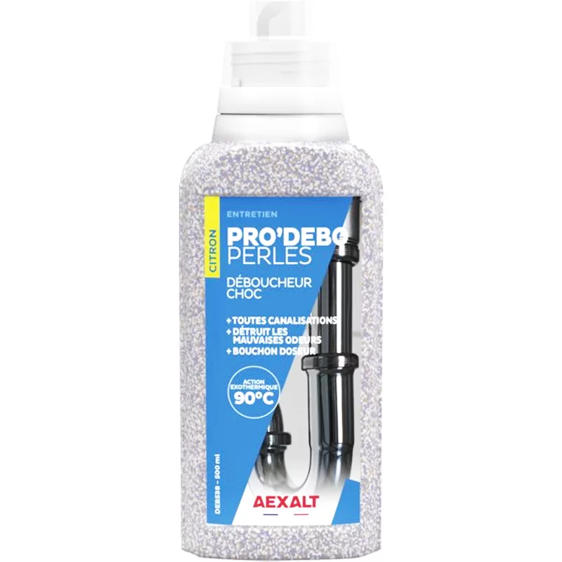 Déboucheur poudre canalisations PRO’DEBO PERLES 500ml