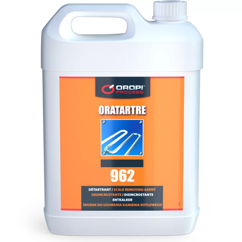 Détartrant ininflammable Oratartre pour appareils industriels - Bidon de 5 litres