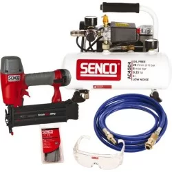 Cloueur de finition avec compresseur et accessoires Senco FinishPro AC4504 230V - pack complet