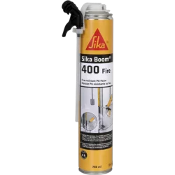 Mousse polyuréthane expansive Sika Boom 400 Fire classée au feu E1240 coupe feu 4h Aérosol 750 ml