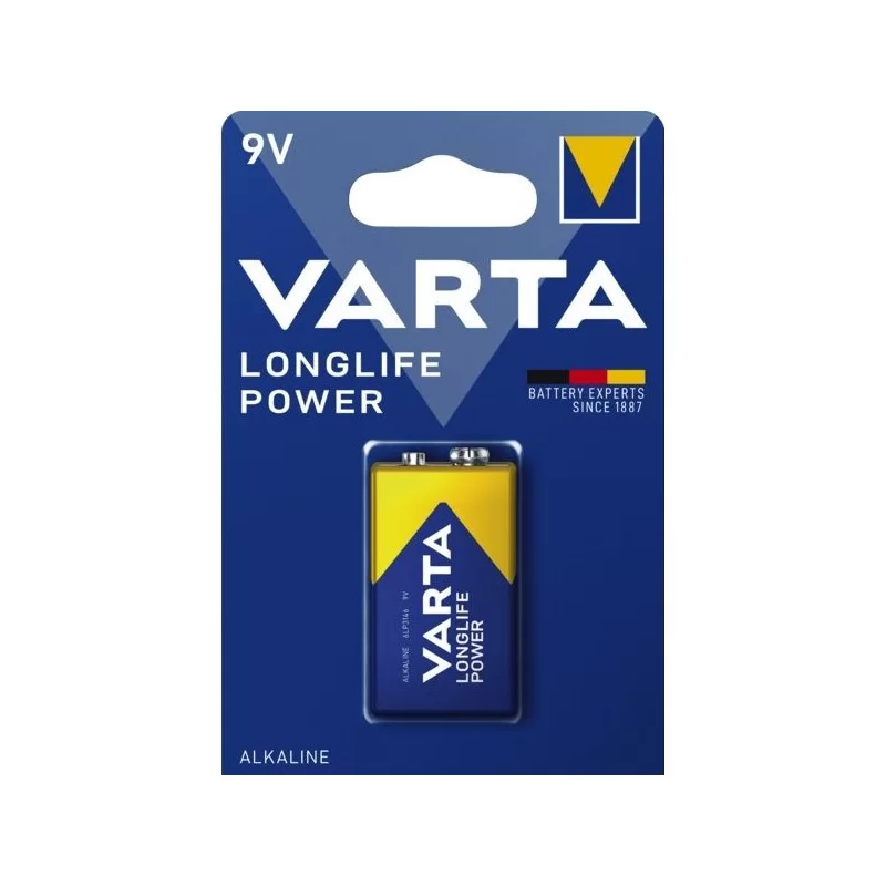 Pile Varta High Energy 6LR61 9V Alcaline (pile carrée)