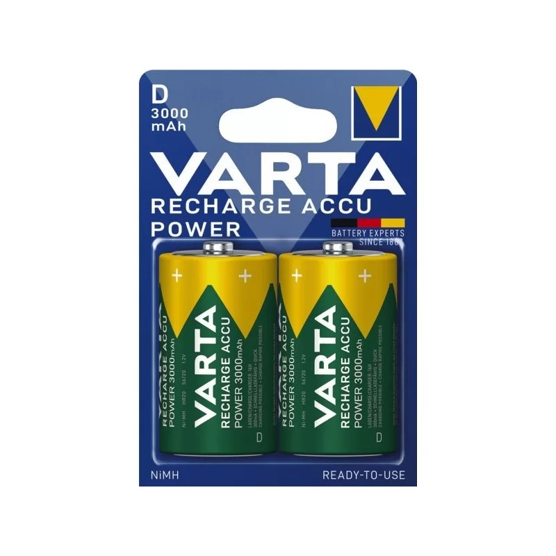 Piles rechargeables accus Varta LR14 3000 mAh - Blister de 2 piles