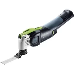 Outil oscillant Festool Vecturo OSC 18 Li 3,1 E-Compact avec une batterie BP 18 Li 3,1 C et chargeur