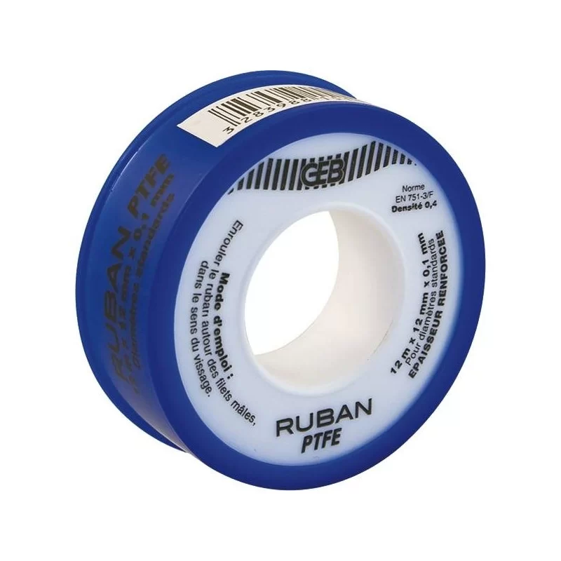 Téflon Olifan PTFE ruban d'étanchéité gros diamètre 19 mm x 15 m