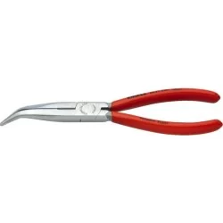 Pince à becs demi-ronds, droite - Knipex - Poignées gainées plastique - Longueur 200 mm