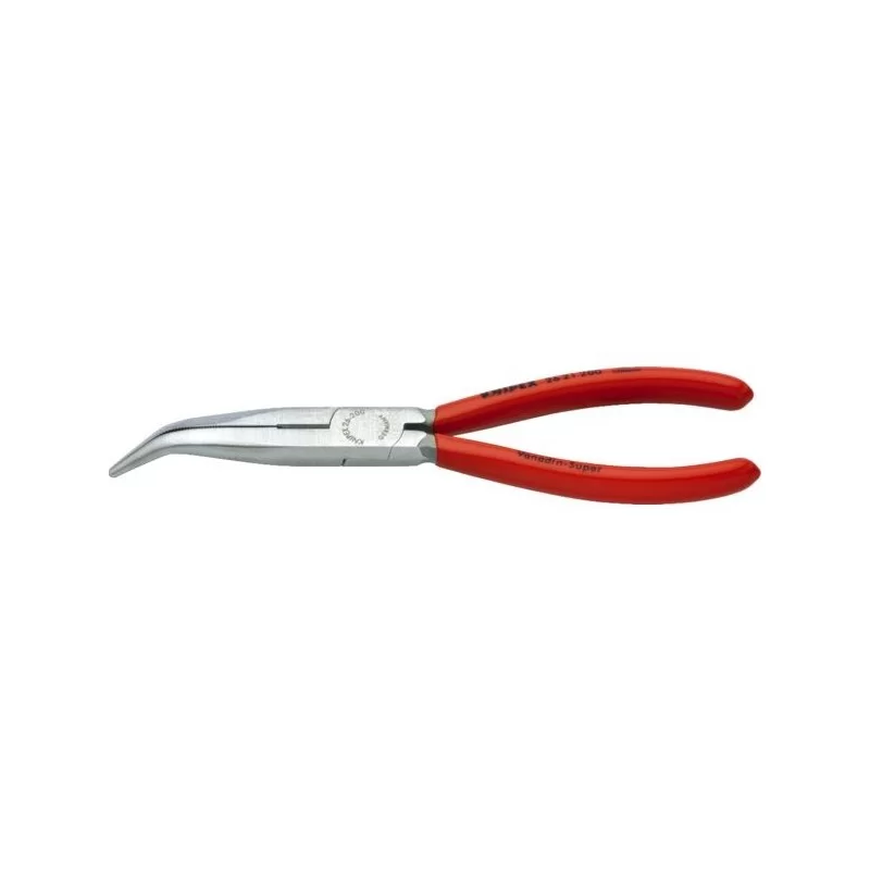 Pince à becs demi-ronds, droite - Knipex - Poignées gainées plastique - Longueur 200 mm