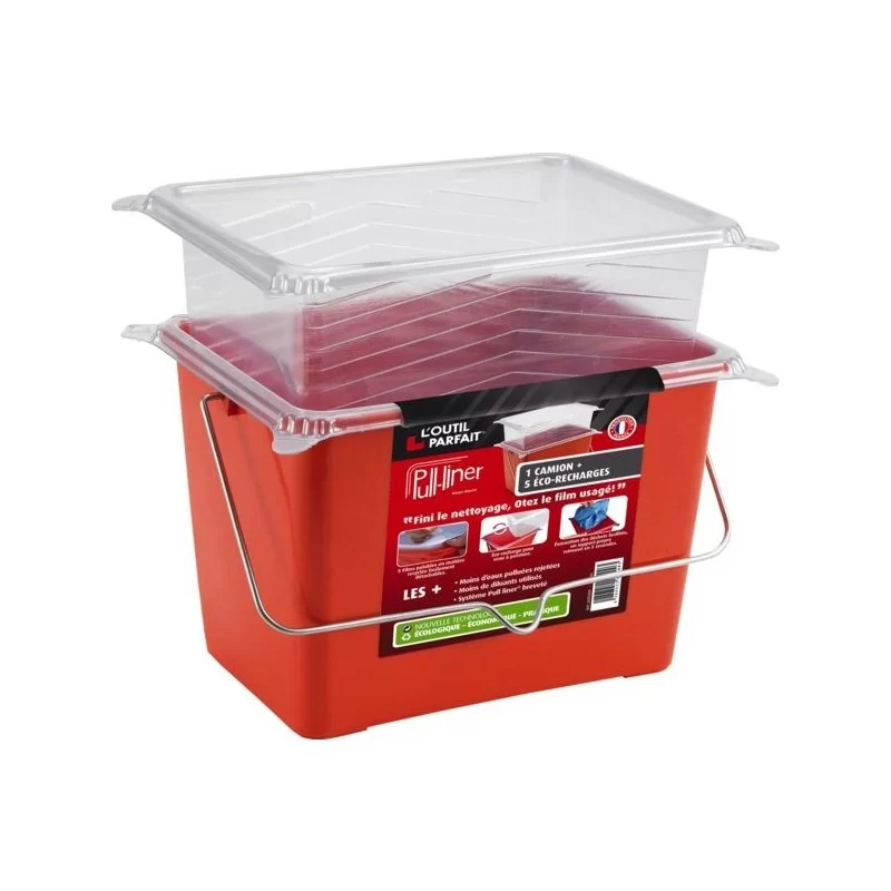 Camion à peinture en plastique Pull Liner - L'Outil Parfait - 7 litres - Avec 5 éco-recharges