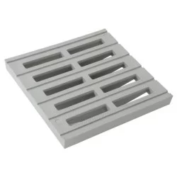 Grille pour collecte des eaux de ruissellement Nicoll 250 x 250 mm