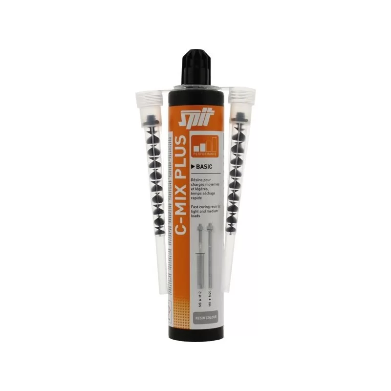 Cartouche scellement chimique C MIX Plus pierre 300 ml + 2 buses