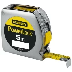 Mètre mesure à ruban Stanley Powerlock lecture directe 5 mètres x 19 mm classe 2