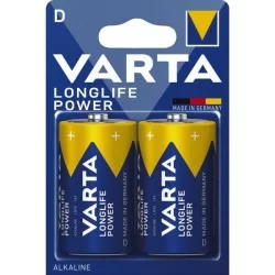 Pile alcaline D (LR20) Varta Long-life Power D, lot de 2