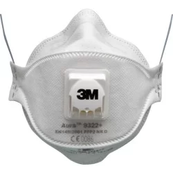 Masque anti-poussière 3M Aura FFP2 série 9322+ - Boîte de 10