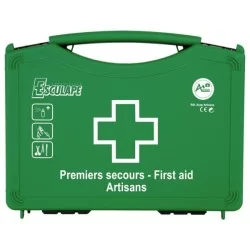 Trousse de premiers secours ASEP Artisan malette en polypro vert