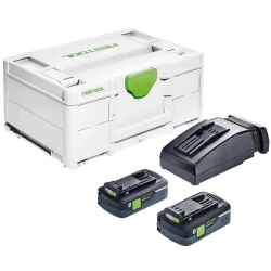 Pack Energie Festool SYS3 ENG 18V 2X4,0/TCL6 2 Batterie 4,0Ah et Chargeur TCL 6