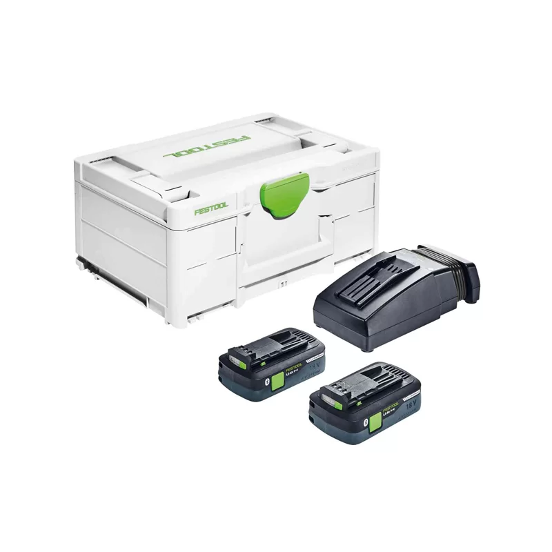 Pack Energie Festool SYS3 ENG 18V 2X4,0/TCL6 2 Batterie 4,0Ah et Chargeur TCL 6