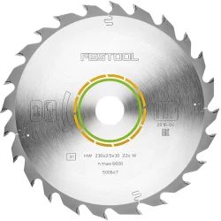 Lame de scie circulaire bois Festool Wood Standard HW 230x2,5x30 mm 24 dents