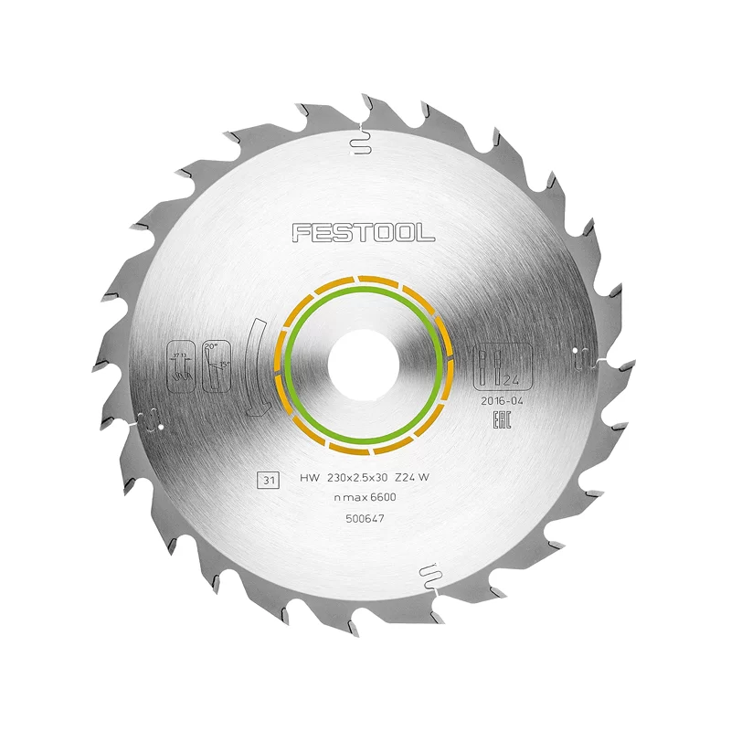 Lame de scie circulaire bois Festool Wood Standard HW 230x2,5x30 mm 24 dents