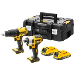 Pack perceuse et visseuse à chocs Dewalt DCK2060D2T-QW 18V Li-ion 2Ah