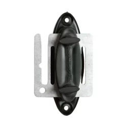 Isolateur pour clôture électrique à ruban 20 ou 40 mm - Isos Stop Lock Lacmé - Noir - Lot de 2