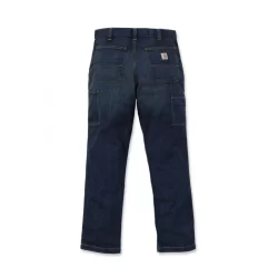 Jean de travail homme type charpentier stretch coupe droite Bleu Indigo