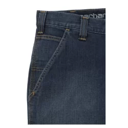 Jean de travail homme type charpentier stretch coupe droite Bleu Indigo