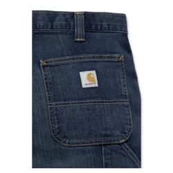 Jean de travail homme type charpentier stretch coupe droite Bleu Indigo