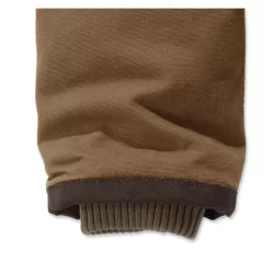 Blouson homme Barlett à capuche 100% coton durable avec doublure chaude Marron