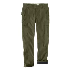 Pantalon de travail homme Ripstop Fleece doublure polaire Vert Militaire