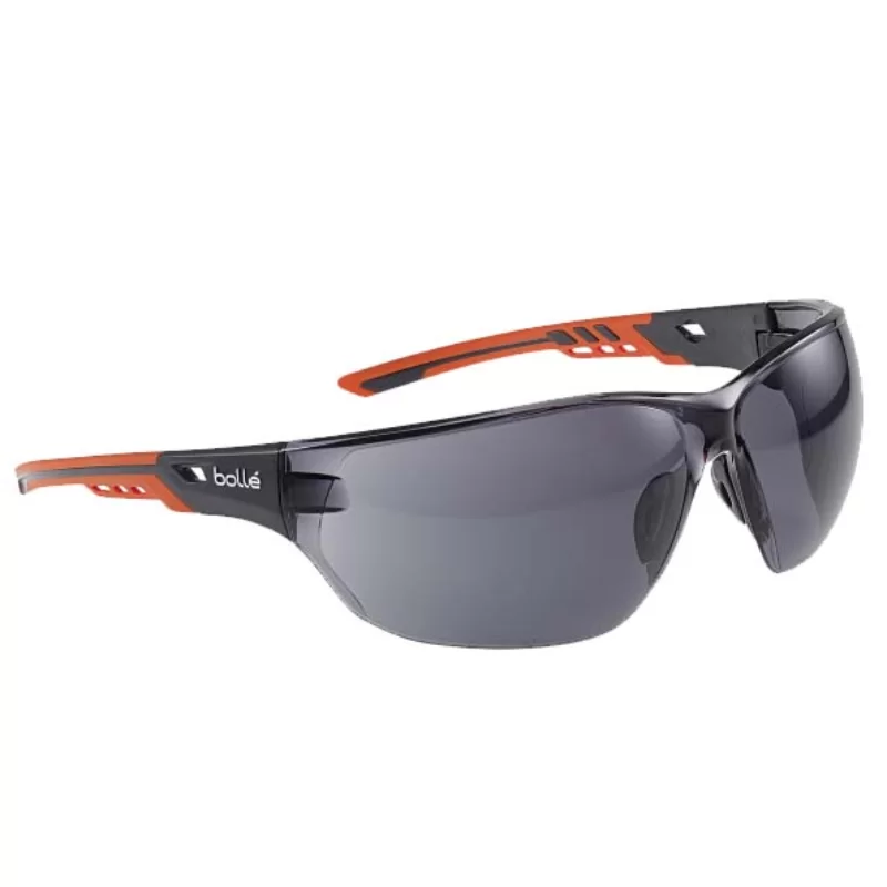 Lunettes légères de protection extérieure - NESS+ Design sportif Bollé - Verres fumés platinium